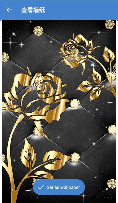 金玫瑰动态壁纸(Gold rose live wallpaper)