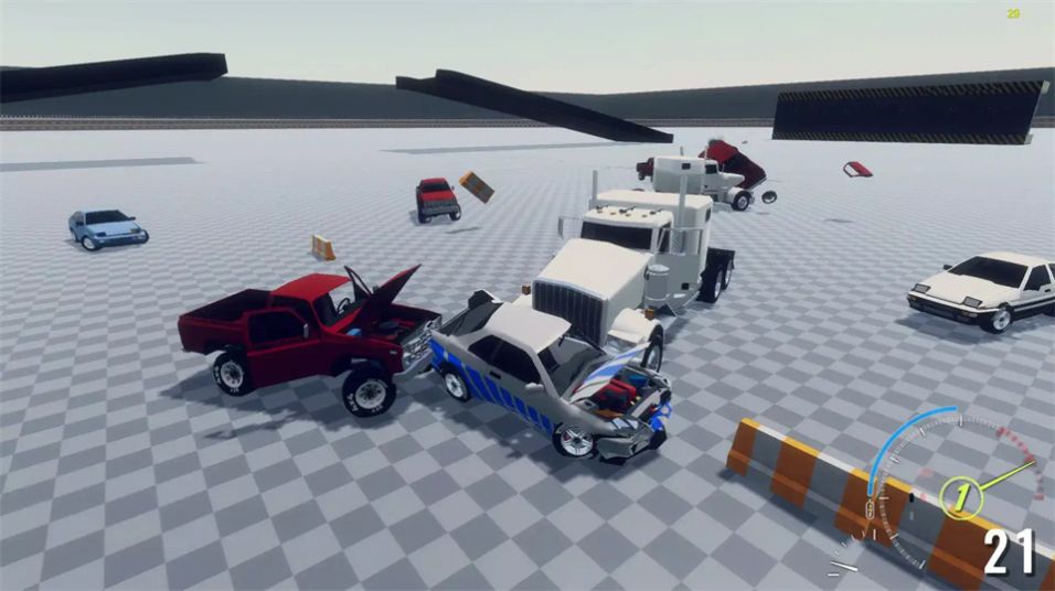 3D汽车碰撞模拟器