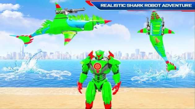 鲨鱼机器人4无限金币无限钻石版